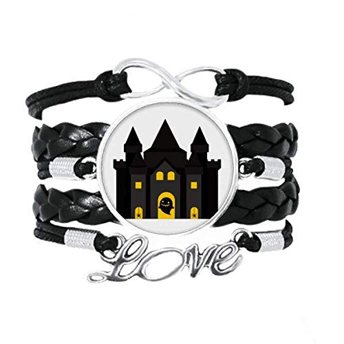 Bracelet château de conte de fées DIY en cuir torsadé, cadeau idéal