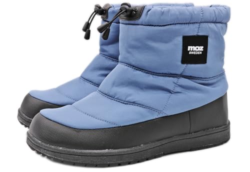 Mozu 95022701 Mens Snow Boots Rain Snow Lightweight Water Repellent Waterproof Non-slip Cold Protection Warm blue 9 US