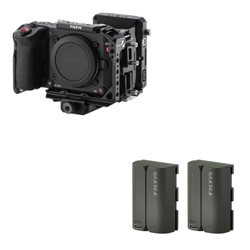 Image of Tilta Camera Cage Power Kit Compatible with Canon C50 + 2* LP-E6P 2400mAh USB-C Rechargeable Batteries | Modular Full Cage with Mini PD V-Mount Battery Plate, Adjustable ARCA Base