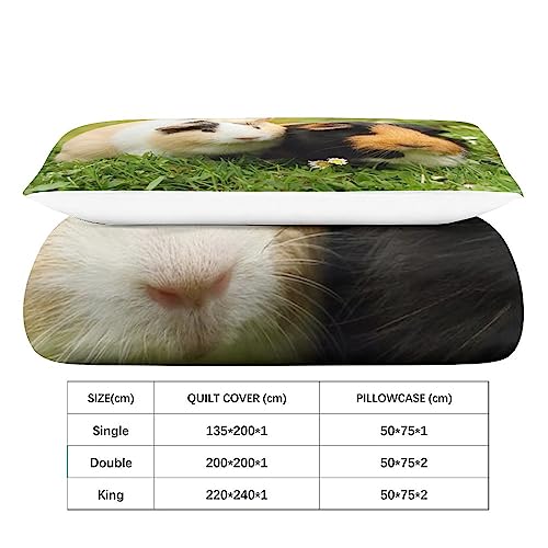 Ensemble de couettes cochon d'inde en microfibre durable haute densité - 5