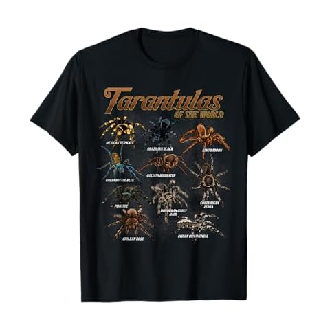 Tarantulas of the World Arachnid Pet Spider Tarantula Lover T-Shirt Cover