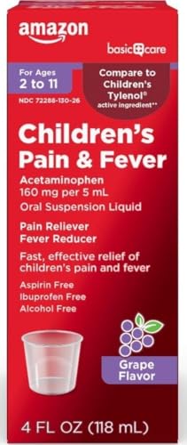 Medical Supplies: Comprehensive 2026 Checklist Amazon Basic Care Children's Acetaminophen 160 mg per 5 mL Oral Suspension, Grape Flavor, Pain...
