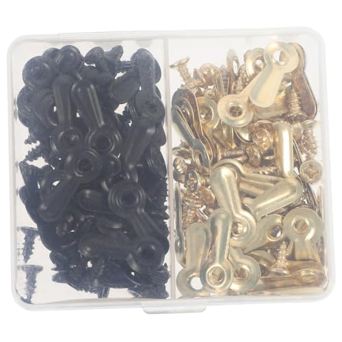 Image of Levemolo 120pcs Photo Frame Hardware Backing Clips Iron Turn Buttons for Wall Hanging Pictures