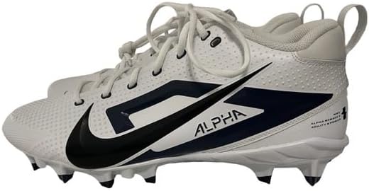 Nike Alpha Menace 4 Varsity Mid Men's Football Cleats White Blue Black FZ7703-104 Size 14.5 M US