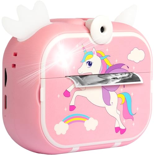 CUBIDI® Camara Fotos Infantil Instantanea – Cámara de Fotos Infantil con Impresión Térmica Sin Tinta con Lente 180° y Tarjeta 32 GB Incluidos. para Niñas y Niños 3-12 Años. Unicornio Rosa CUBIDI® Camara Fotos Infantil Instantanea – Cámara de Fotos Infantil con Impresión Térmica Sin Tinta con Lente 180° y Tarjeta 32 GB Incluidos. para Niñas y Niños 3-12 Años. Unicornio Rosa