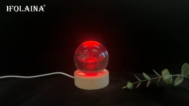 Amazon.co.jp : IFOLAINA 3D 宇宙 クリスタルボール 太陽系 模型 誕生