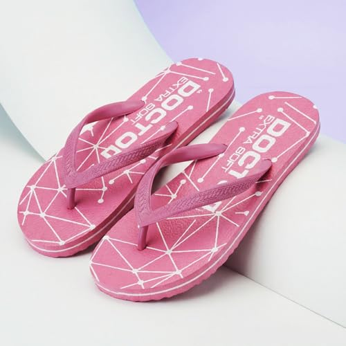 Image of DOCTOR EXTRA SOFT Women's Orthopedic and Diabetic Comfort Ortho Care, Bathroom Rubber Flip-Flops and House Slipper [OR-D-02]