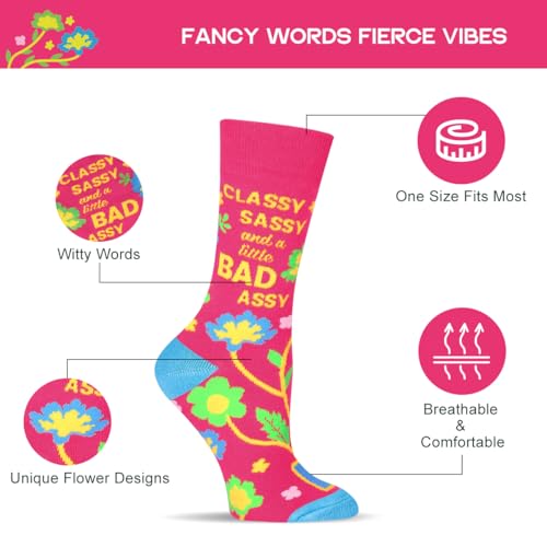 Image of Funny Socks for Women and Teenage Girls, Cute Crazy Unique Novelty Gifts