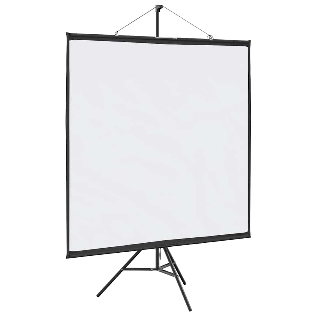 Schermo di Proiezione con Treppiede 72 Pollici 1:1,Schermi di Proiezione,Portatile,Ideale per Home Theatre,Film all’Interno e Esterno-4101054