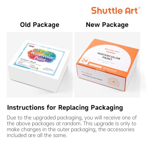 Shuttle Art SA WCP16-24 16 Colors Watercolor Paint Set Bulk thumb #1