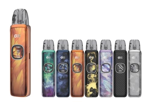 Uwell Caliburn G5 Pod System Kit 1600mAh 3ml �ő�35W MTL RDL�Ή� HD�f�B�X�v���C Type-C�}���[�d GPP�|�b�h�Ή� �d�q�^�o�R Vape ���[�E�F�� (�x�C�v�o���h�Z�b�g) (Orange F