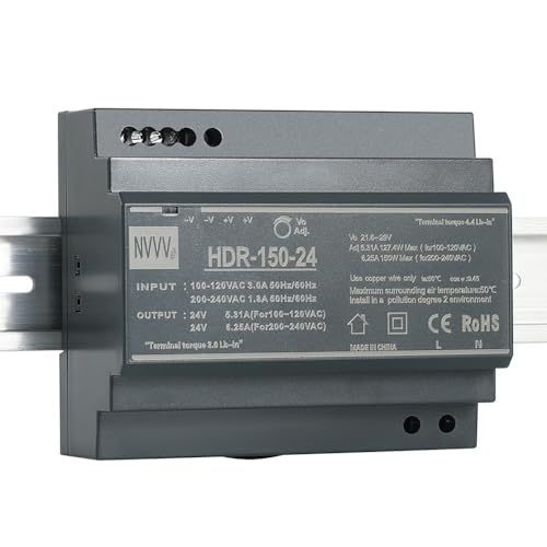 HDR-150-24 DIN-Schienen-Netzteil 150 W 24 V 6 25 A DIN-Schiene