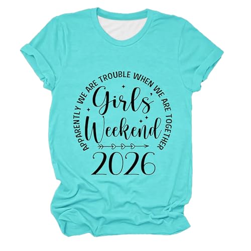 Camiseta de mujer con texto negro y elementos decorativos, camiseta de ocio de estilo humorístico, manga corta y corte recto para oficina y atuendos diarios, Style_m01 Blue, M