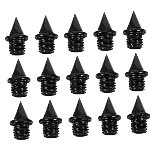 Mikikit Spikes 20pcs Metal Track Shoes Spikes Replacement for Men Women Steel Material