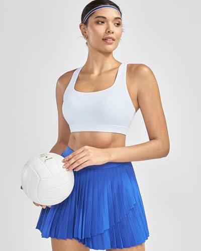 Image of RUNNING GIRL Sports Bras for Women High Support,Criss-Cross Back Strappy Bra Moulded Cup High Impact Workout Crop Tops