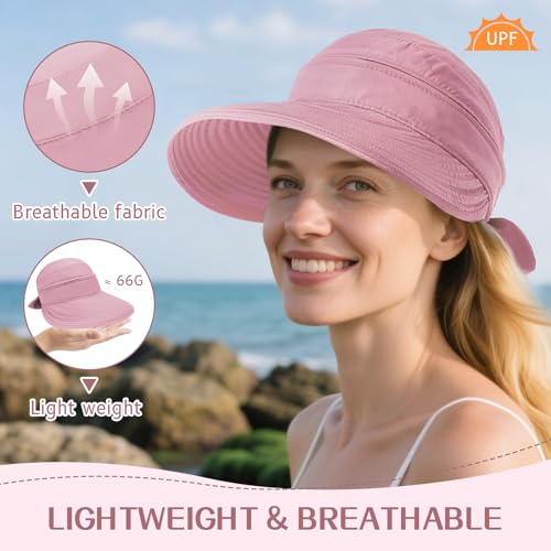 Sombrero de sol para mujer con visera y protección UV miniatura 5