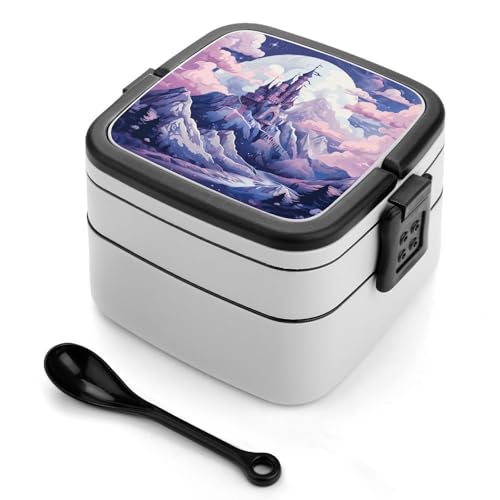 Regalo ideale: le nostre scatole Bento per adulti con nuvole sul castello sono disponibili in una varietà di modelli e colori alla moda. Mostra il tuo amore e la tua cura regalando queste nuvole sopra il castello contenitori per alimenti divisi alla tua famiglia, amici e colleghi per compleanni, San Valentino, Natale o anniversari