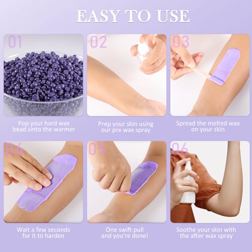 Image of Wax Beads Bulk - 2.5lb Wax Beans Supplies for Esthetician - Professinal Painless Waxing for Face, Upper Lip, Bikini, Leg, Women Natural Melting Kit - Hypoallergenic Hard Wax Beads Bulk