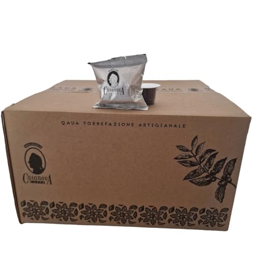 Caffè Casanova 100% arábica sabor chocolate en cápsulas, 100 unidades compatibles con cafeteras de cápsulas Nespresso
