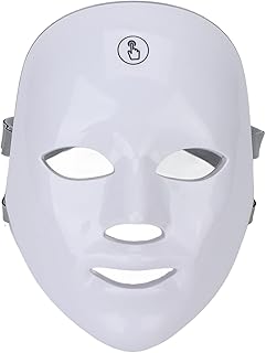 Máscara facial conduzida, 7 cores Máscara de terapia de luz para acne Protetor ocular Máscara de Cuidados com a Pele Facial À prova de luz Máquina de rejuvenescimento de pele de fóton LED