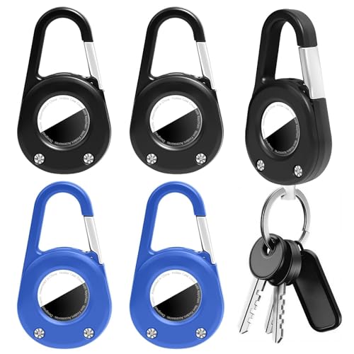 Funda para Apple AirTag pack de 4 soportes con mosquetón antirrayaduras para llaves y maletas