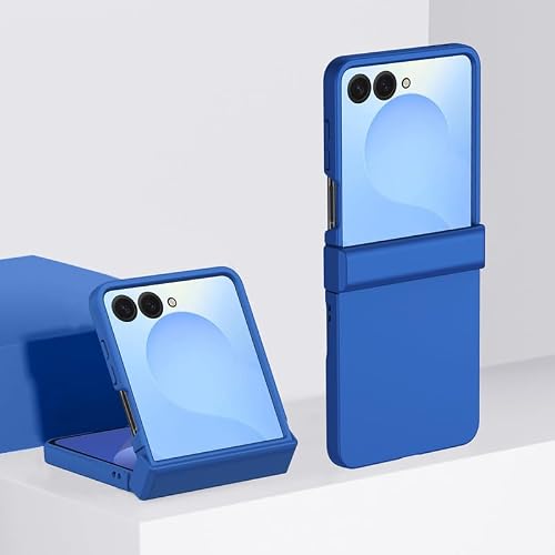 HUOLUNGJIN Ultra-Thin Case Compatible with Samsung Galaxy Z Flip 7,Slim Hard PC Shockproof Protective Cover | Anti-Scratch Lightweight Design Phone Case (Blue A)