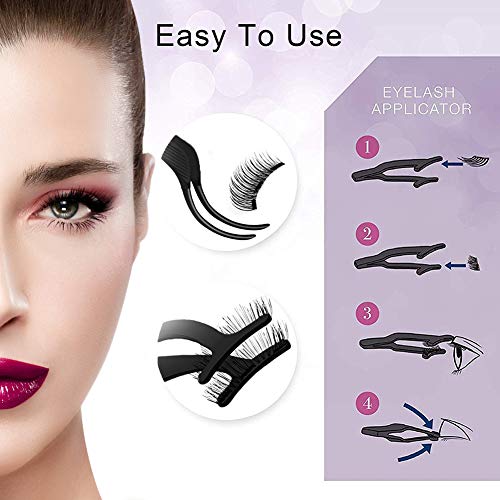 Magnetic Eyelashes,Falses Eyelashes Magnetic,3d Magnetic eyelashes,Magnetic Lashes Reusable Natural Ultra Thin Magnetic Falses Eyelashes for Party Dating Wedding,8pcs with Tweezers