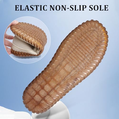 Men's Mesh Slip On Loafers Breathable Knitted Casual Walking Shoes Lightweight Soft Sole Sneakers4