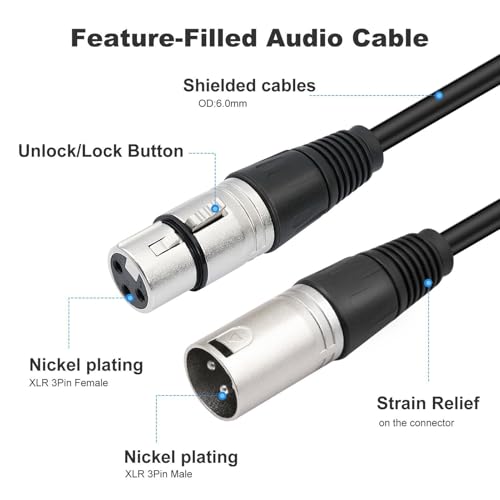 Cable separador para altavoz activo adaptador de 1 hembra a 4 machos para sonido en eventos 7