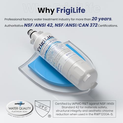 Image of ADQ36006101 Refrigerator Water Filter Replacement for LG LT700P, Kenmore Elite 9690, ADQ36006102, 469690, ADQ36006101-S, RWF1200A, LFXS30766S, WSL-3, FML-3 and LT120F Air Filter, 2 Combo