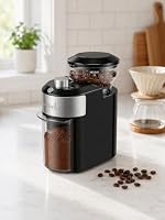 Wancle Kaffeemühle – Einstellbare Kaffeemühle mit 28 Mahlgradeinstellungen - präzises Mahlen für 2-12 Tassen - Für Espresso, Tropfkaffee und French Press - Kaffeebohnen mit sauberer Bürste - kompakt – Ansicht 6