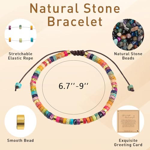 Inspirational Gifts Bracelets for Women Unique Birthday Gifts Healing Beaded Bracelets Small Gifts Get Well Soon Gifts for Women Best Friends Coworker Mothers Day Mom Daughter Wife on Easter4