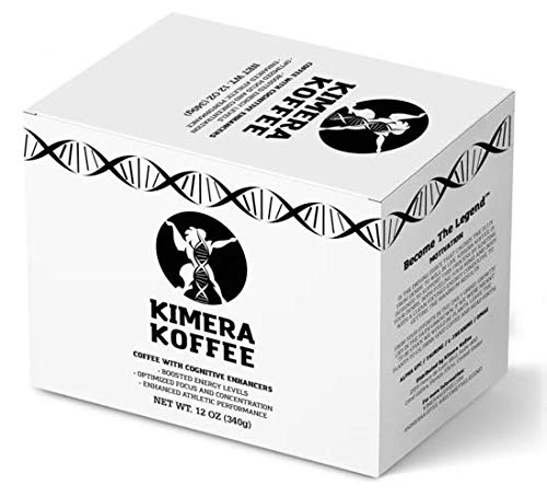 Kimera Koffee Organic Ground Coffee - Original Blend Coffee Pods - Pack of 24 Medium Roast Coffee Cups for Most Coffee Machines - Vitamin Infused Coffee As Cognition and Energy Booster