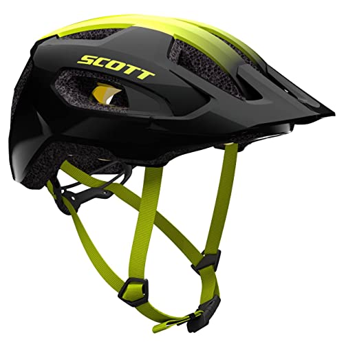 Materiale esterno: Composto Scott Supra Plus MIPS MTB Casco da bicicletta nero/giallo 2025: taglia: S/M (52-57 cm)