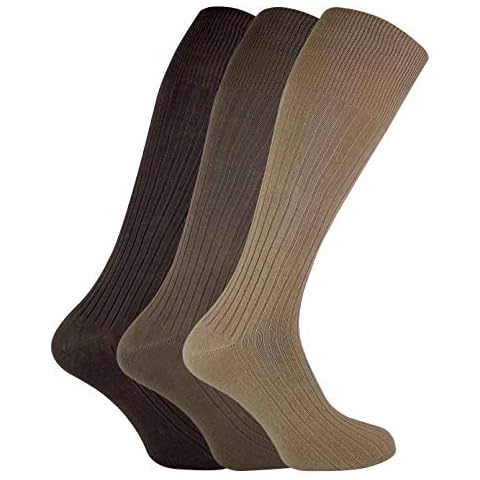 Sock Snob Men's Long Knee High Cotton Socks Cover