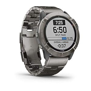 Garmin Fenix 6X Pro Solar Smartwatch, 1.4″ Zoll, 21 Tage Akkulaufzeit, Titan (010,02157,24)