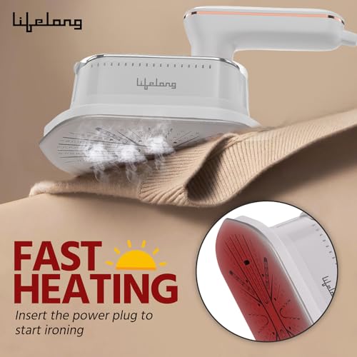 Lifelong-1250-Watt-Mini-Travel-Steam-Iron-Handheld-Portable-Steam-Iron-90-ml-Tank-Capacity-LLGRMS901-White