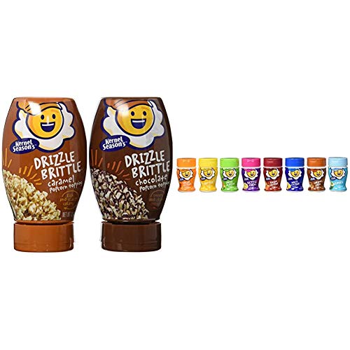 Kernel Season's Drizzle Brittle, Variety Pack, 13.1 Oz, Pack Of 2 & Popcorn Seasoning Mini Jars Variety Pack, 0.9 Ounce (Pack Of 8) #TOP29