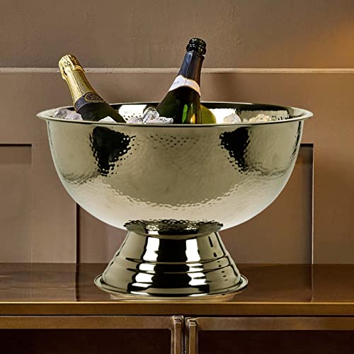Koopmann International B.V. Champagne Bowl 39 x 24 cm Hammered Elegant silver - Image 5