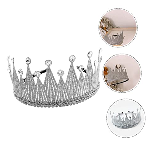 Bebés accesorios para el cabello diadema corona y lazos de purpurina 3
