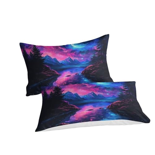 Housse de couette Planète Bleue 3D microfibre anti-transpiration grand lit