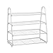 BOCbco Zapatero Zapatero de 4 Nilos Estantes de Almacenamiento de Metal Sostienen Hasta 12 Pares de Zapatos para la Entrada de la Sala de Estar, el Pasillo Y el Guardarropa Zapatero/White