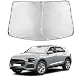 Econour Windshield Sunshade for Audi Q8 2019-2024 2025 2026, Sun Visor for Front Windshield & Window Sun Shade Cover, UV Heat Blocker & Protector, Car Accessories