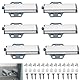 6 Stück Drucktüröffner Magnet, Push to Open Türöffner, Drucköffner, Türdämpfer, Drucktüröffner Push to Open, Drucktüröffner Schublade für IKEA BESTA Schrank, Ikea pax Push to Open Türen Tip On