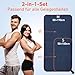 Jokisa 2 Stück Mikrofaser Handtuch Set (180x90cm Badetuch Groß+100x50cm Sporthandtuch),Schnell Trocknend und Kein Sand Strandhandtuch, Microfaser Handtücher für Fitness, Strand