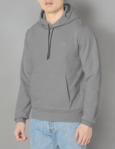 Lacoste mens Long Sleeve Solid Pop Over Fleece Hoodie3