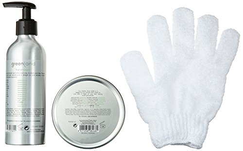 Greenland cadeauset: Scrub glove douchegel 200 ml met pomp & body boter 120 ml, papaya citroen - Image 4