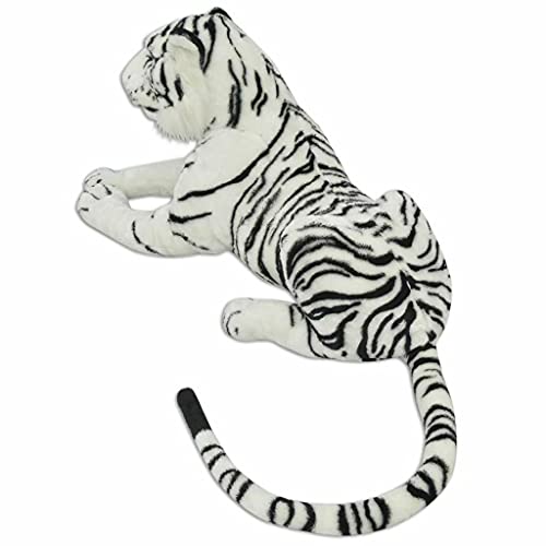 Image of Tickles Tiger Soft Stuffed Plush Animal Toy for Kids Boys & Girls Birthday Gifts (Color: White Size: 30 cm)