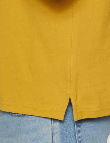 Image of Peter England Men's Regular Fit Insignia Half Sleeve Polo T-Shirt | Cotton Rich | Premium Pique Weave