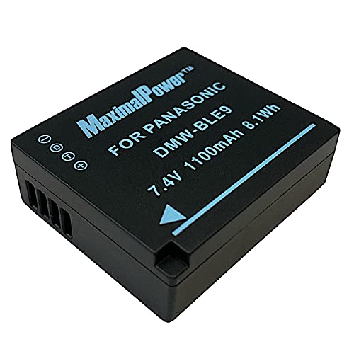 Maximal Power Db Pan Dmw-Ble9 Replacement Battery For Panasonic Dmw-Ble9 Battery, Lumix Dmc-Gf3, Gf3K, S6, S6K Cameras #TOP18